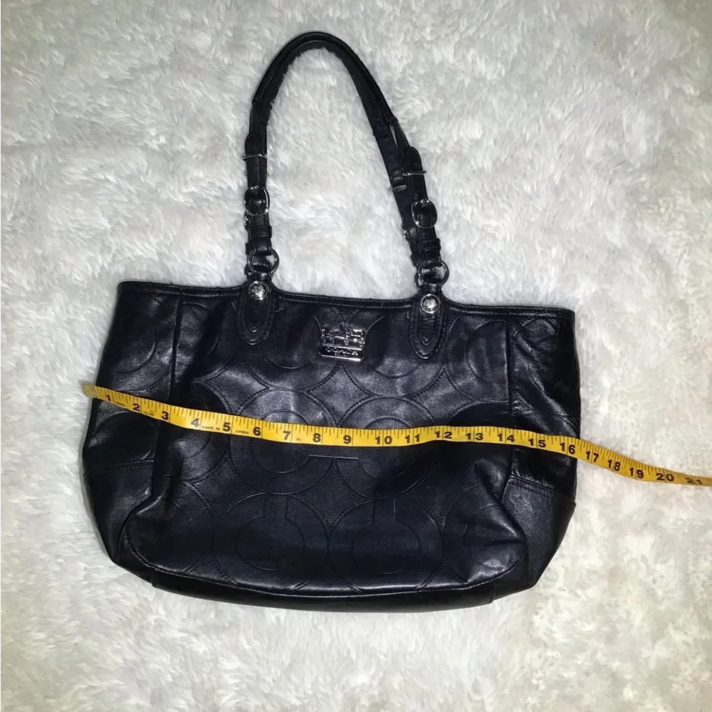 Coach black leather shoulder bag - Picture 6 of 8